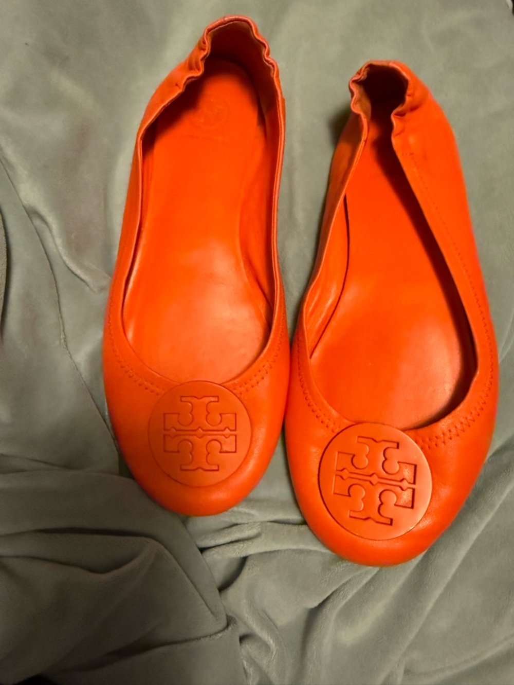 Tory Burch Minnie Ballet Flats Used Size 8